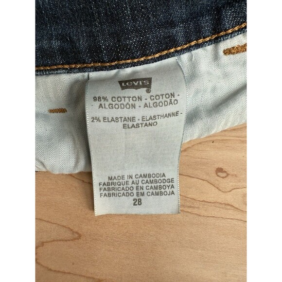 LEVI'S Women 501 Shorts Jeans Size 28,  Button Fly  Beach Denim - Picture 7 of 8